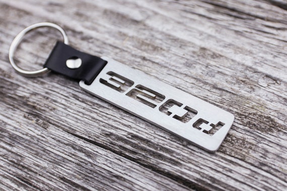 320 d keychain BMW stainless steel keyring e90 e36 e30 e46 2.0 turbo diesel  M47 D20 N47 gift car accesories Schlüsselanhänger