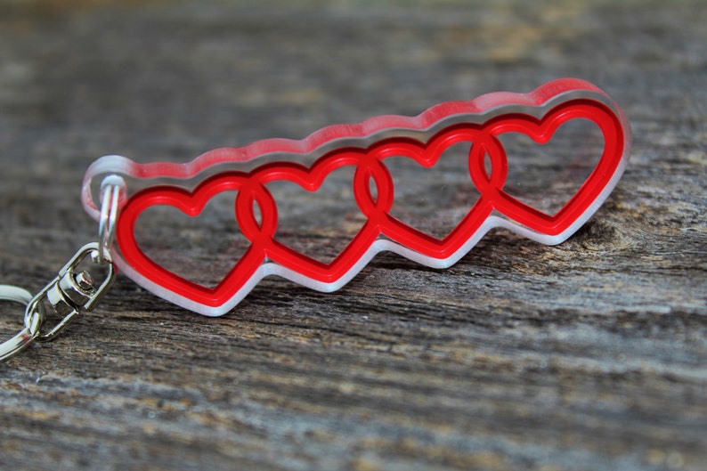 Audi Rings keychain heart a3 a4 a6 quattro Llavero Etsy