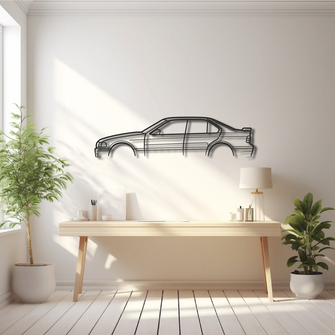 BMW E36 M3 Metal Wall Art Decor, Car Silhouette, Garage Wall Sign ,gift ...