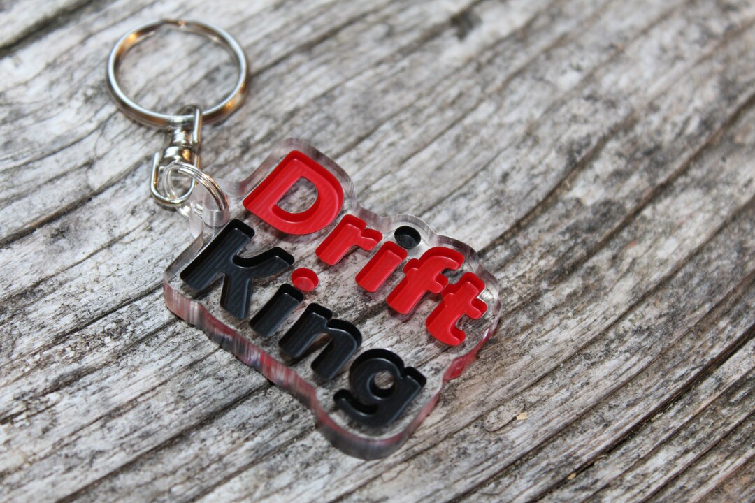 Drift King Keychain Custom Individual Fun Keyring Porta-chaves ...