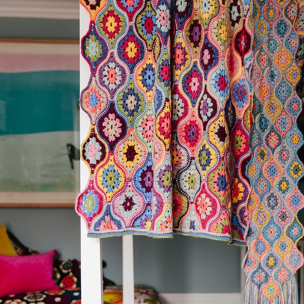 Dekenpatroon mystieke lantaarns van Jane Crowfoot