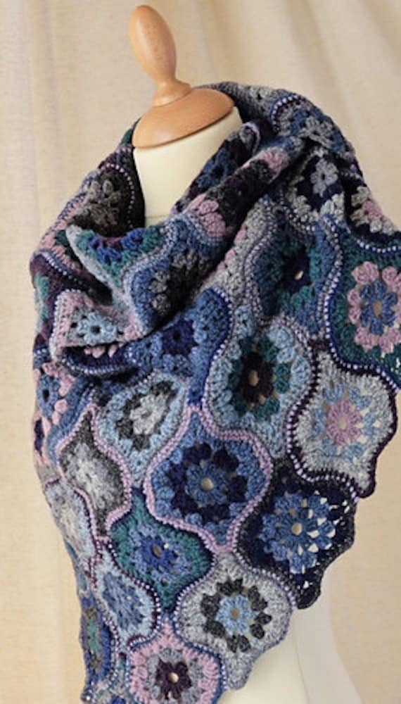 Mystical Lanterns Shawl Pattern by Jane Crowfoot - Etsy