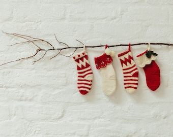 Festive Mini Stockings Crochet Pattern