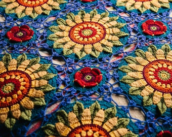 Fields of Gold Blanket Pattern by Jane Crowfoot