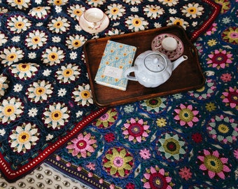 Summer Palace Blanket Pattern by Jane Crowfoot