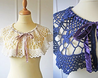 Capelet met bloemenslinger