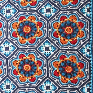 Persian Tiles Blanket Pattern UK designed by Jane Crowfoot image 3