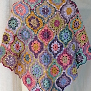 Mystical Lanterns Shawl Pattern by Jane Crowfoot