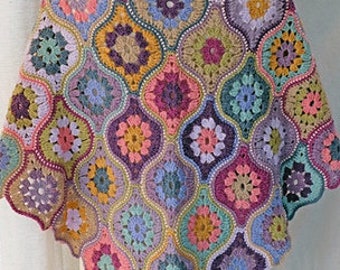 Mystical Lanterns Shawl Pattern by Jane Crowfoot