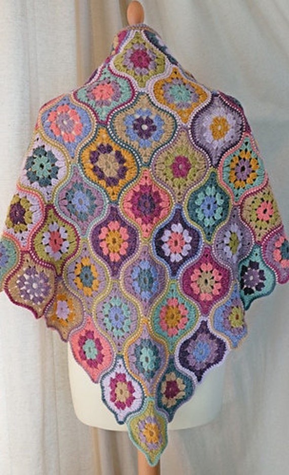 Mystical Lanterns Shawl Pattern by Jane Crowfoot - Etsy