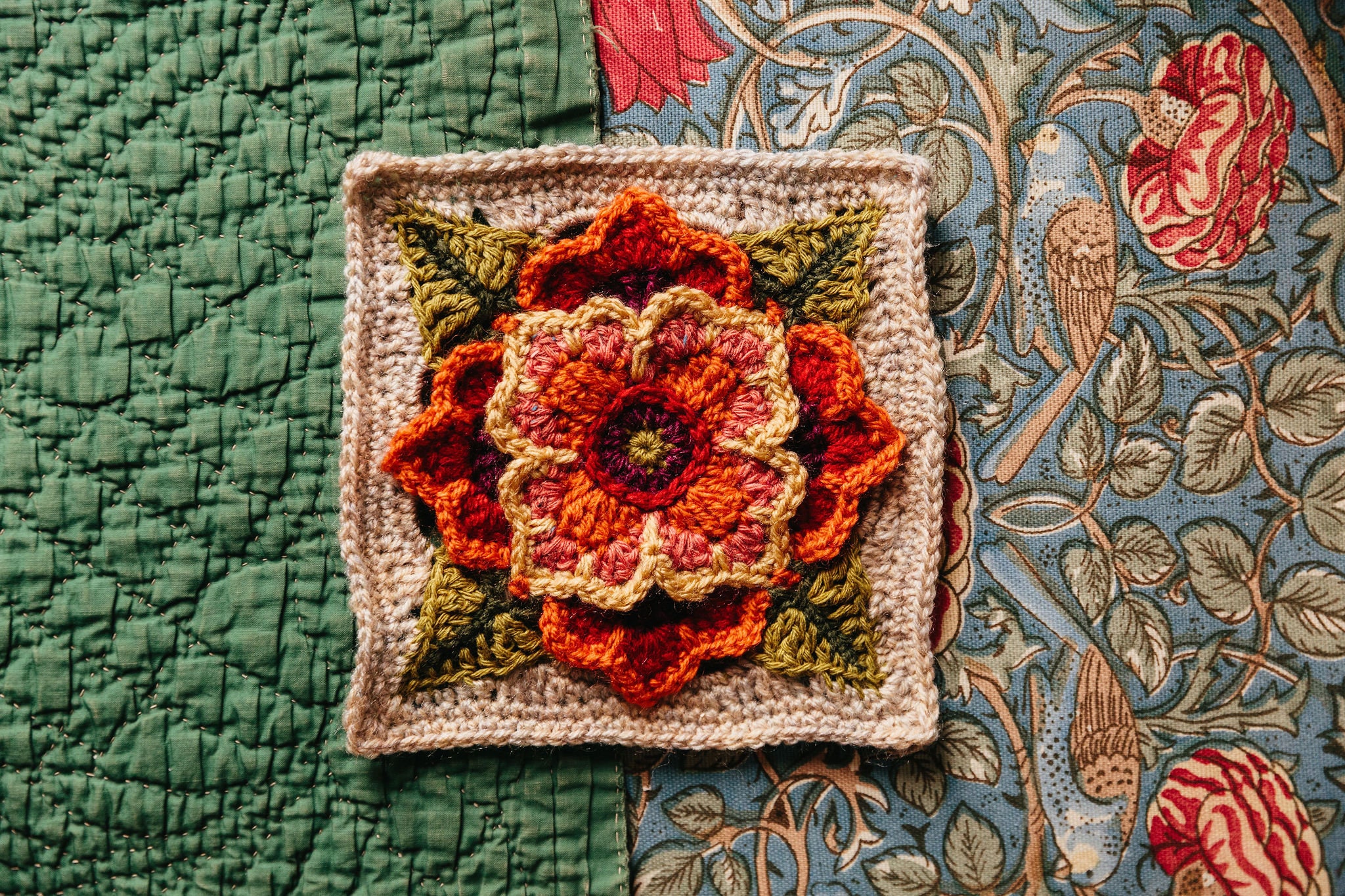 Tudor Rose Motif Crochet Pattern - Spirit of Flora Collection - Etsy