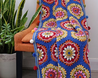 The Blue House Blanket Pattern