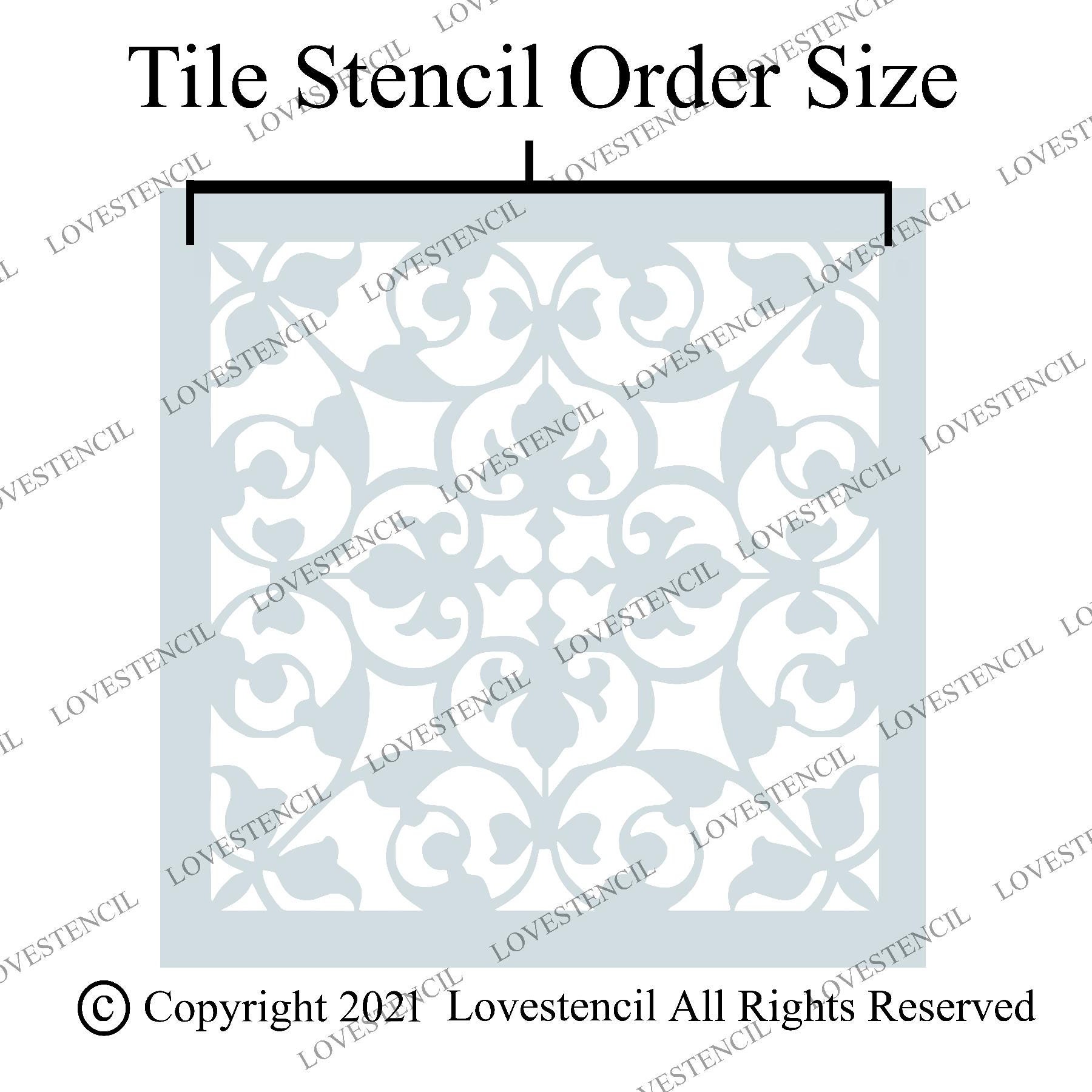 Flora Stencil Lovestencil Garden Slabs/Paving Stencil Etsy