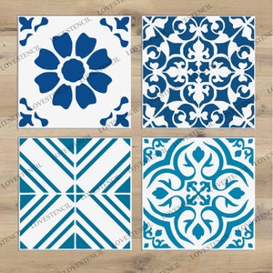 Tile Stencils - Lovestencil - Bathroom/Kitchen/Hallways/Floors/Walls
