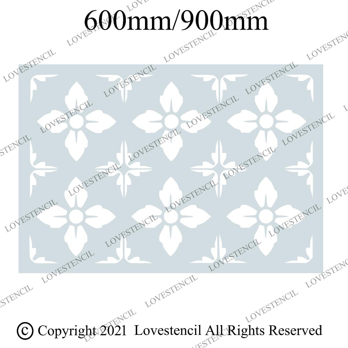 Alise Stencil Lovestencil Garden Slabs/Patio Slab Stencil Etsy