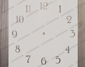 Clock stencils. Small. For craft and walls
