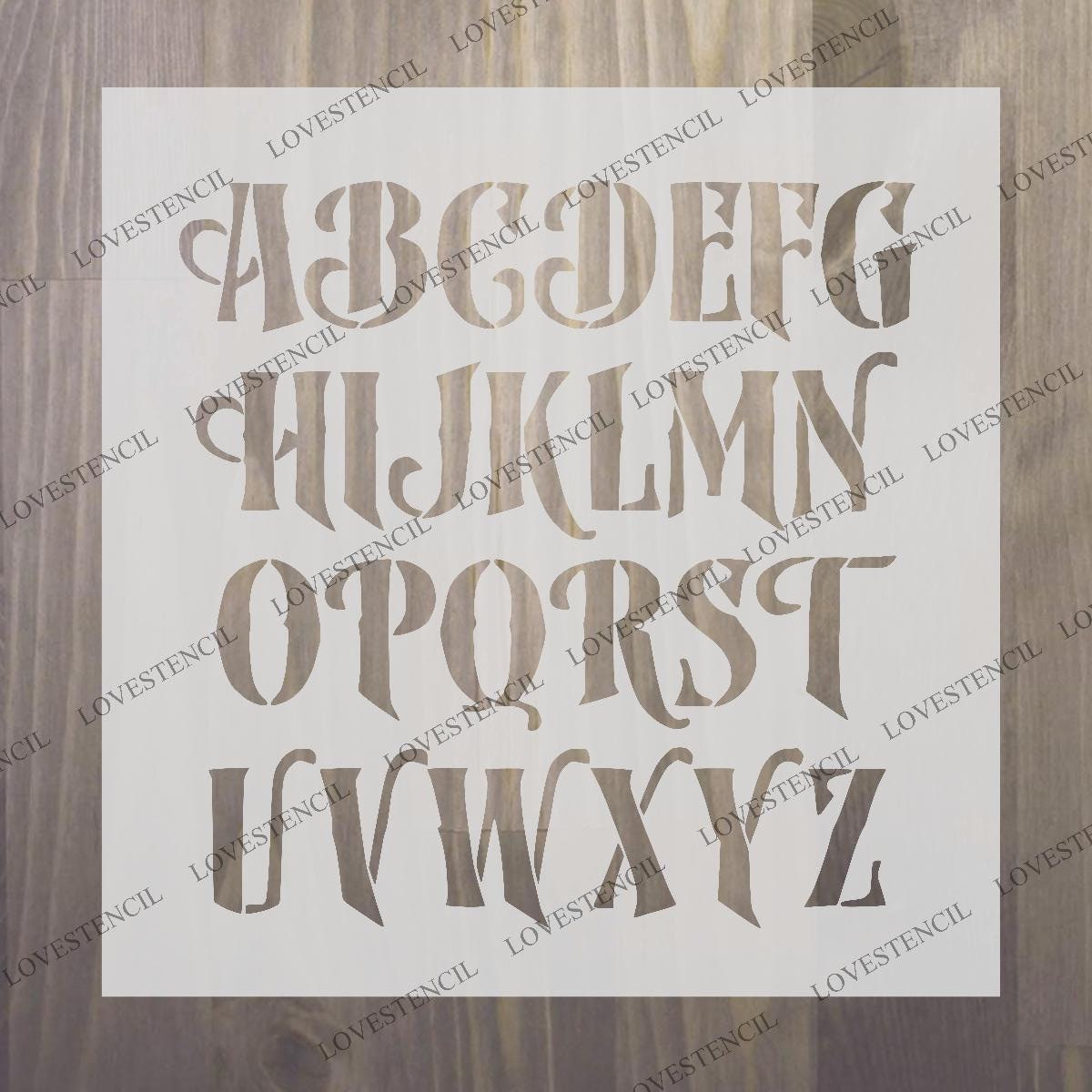 Alphabet Stencils. Small. for Craft Etsy