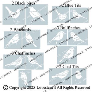 Vogel Haus Zaun/Wand Stencils - Lovestencil - Garten Design Bild 5