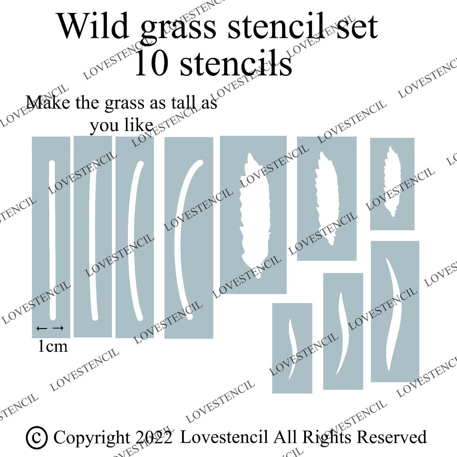 Garden Flowers Fence/wall Stencils Lovestencil Roses Etsy