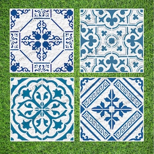 Garden Patio Slab Stencils - Lovestencil - Slabs/Pathways/Driveways