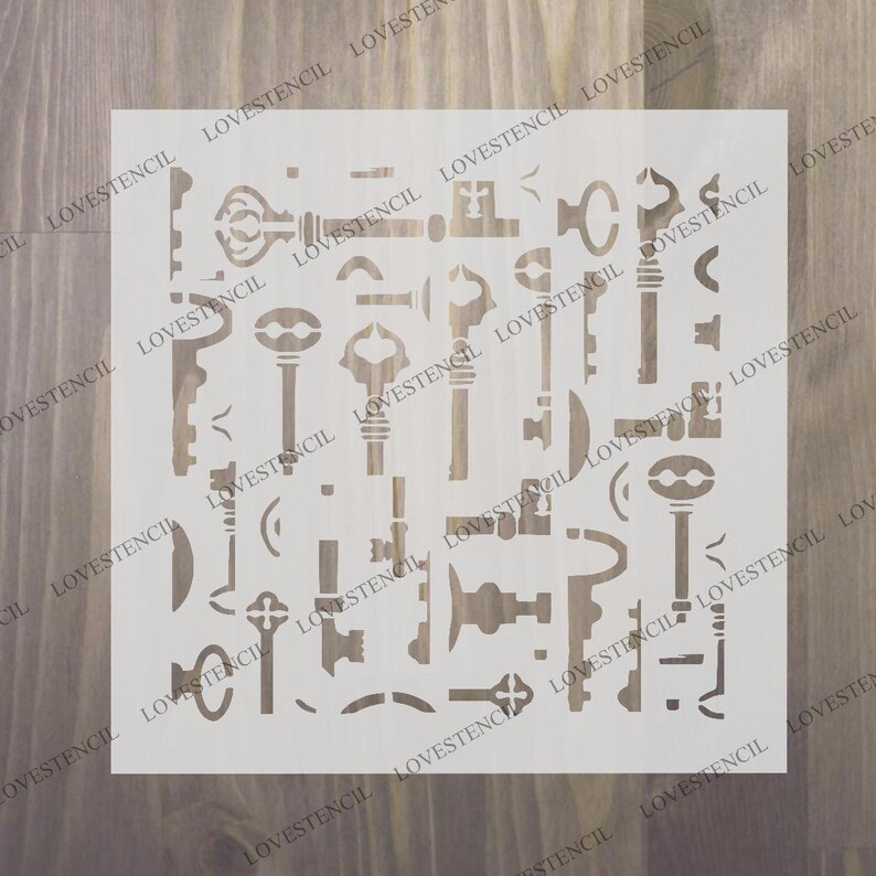 CHOOSE DESIGN 6/6 A5 keys stencils large available | Etsy