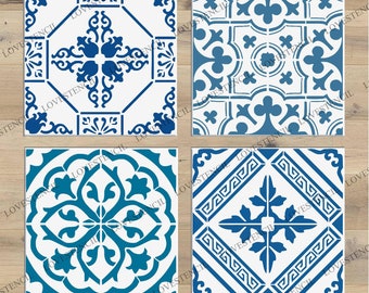 Tile Stencils - Lovestencil - Bathroom/Kitchen/Hallways/Floors/Walls