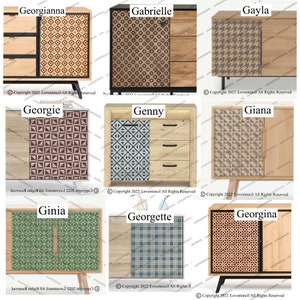 Modern Geometric Furniture Stencils