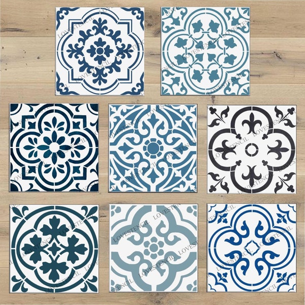 Tile Stencils - Lovestencil - Bathroom/Kitchen/Hallways/Floors/Walls Classic Designs