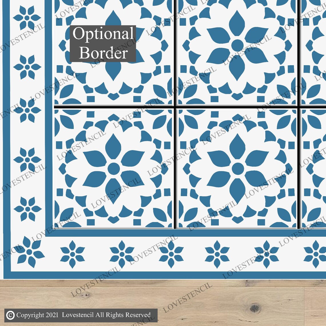 Alana Stencil Lovestencil Garden Slabs/patio Slab Stencil Etsy UK