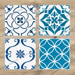 Tile Stencils - Lovestencil - Bathroom/Kitchen/Hallways/Floors/Walls