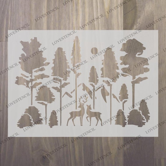 two vintage design birds stencil craft,fabric,glass,furniture,wall art up to33/"