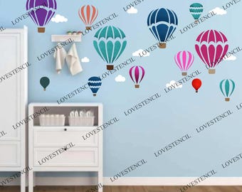 Hot Air Balloon stencils For Craft/Walls