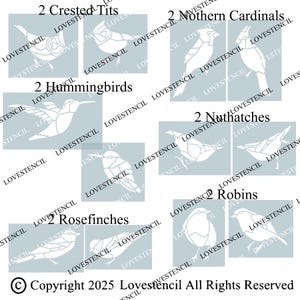 Vogel Haus Zaun/Wand Stencils - Lovestencil - Garten Design Bild 6