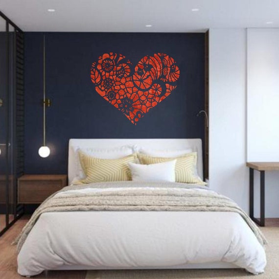 Heart Stencil, Wall Decor, Home Decor, Furniture Painting, Sign