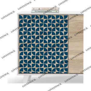 Modern Geometric Furniture Stencils