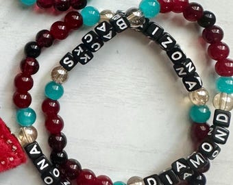 Arizona Baseball Bracelets! (2 Styles)