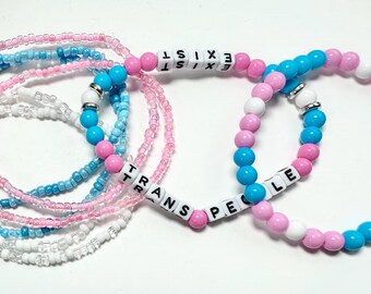 TRANS RIGHTS bracelets (3 Designs)