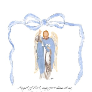 Blue Guardian Angel Prayer png
