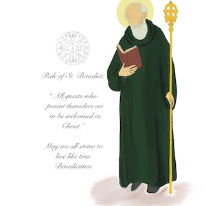 St Benedict print