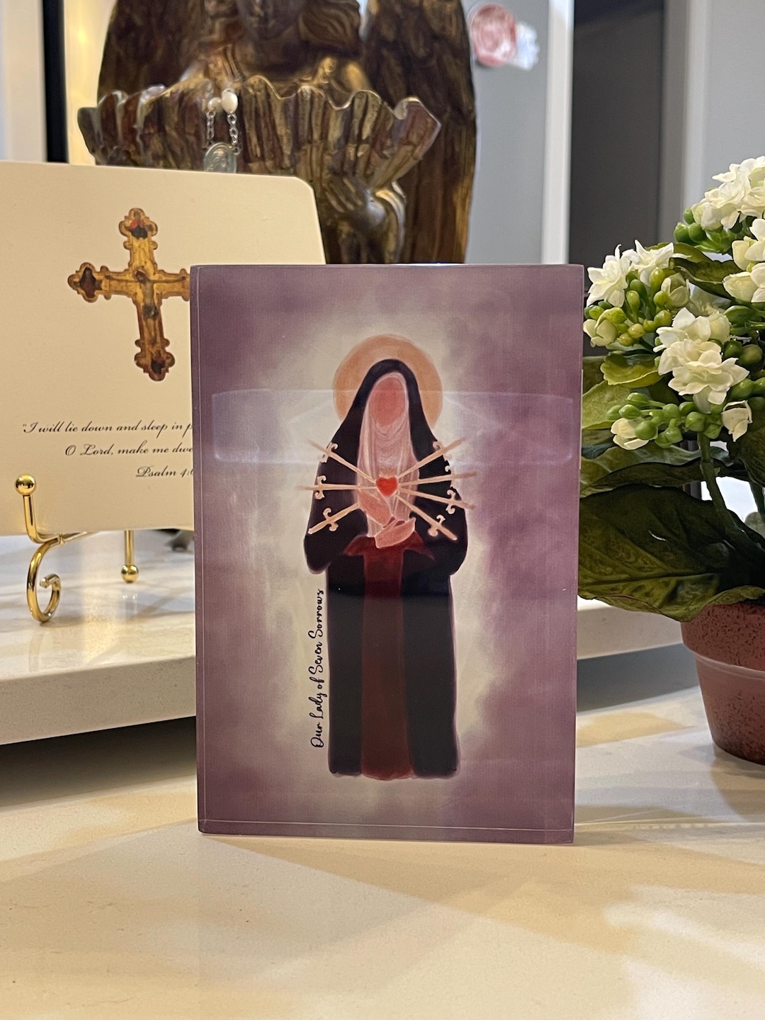 Our Lady of Seven Sorrows Acrylic Art Block - Etsy