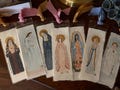 Watercolor Bookmarks Women Saints