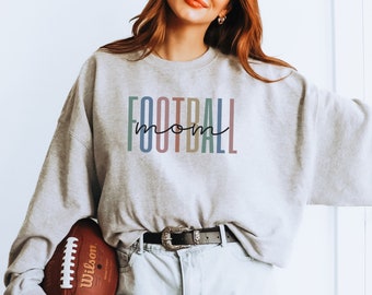 Football Mom Sweatshirt, Mom Football Sweatshirt, Football Mom Sweater, Sports Mom Game Day Crewneck, High School Football Mom Shirt Support