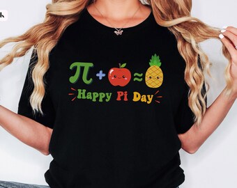 Happy Pi Day Shirt Teacher Gift, Fruit Pi Shirt, funny Pi Day Gift for Math Teacher, cute Math Shirt, Elementary School Math Teacher Shirt