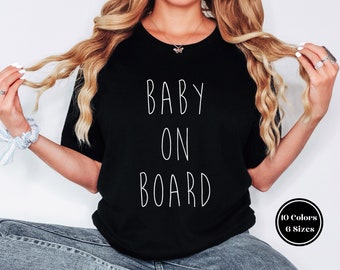 Baby On Board Shirt, Pregnancy Announcement Shirt, Maternity Announcement, Mom To Be T-Shirt, Baby Reveal Shirt, Preggers, Pregnant Bump