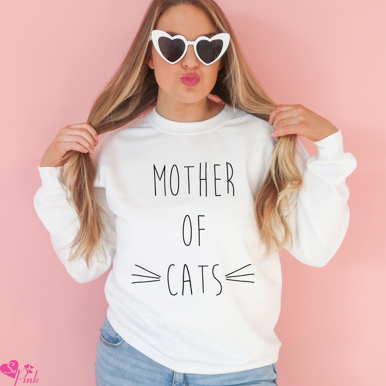 Mother of Cats Sweatshirt Funny Cat Sweatshirt Cute Cat Etsy UK