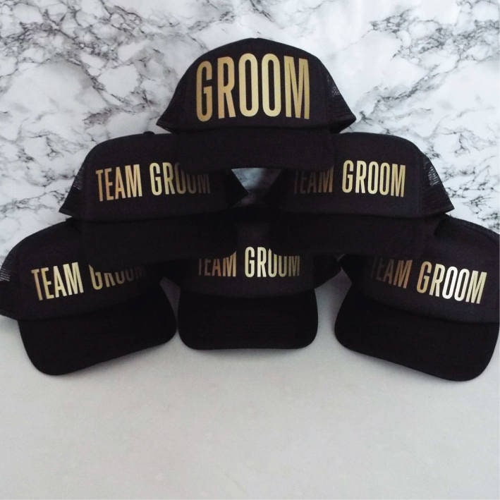 Set of 12 Bachelor Party Hats. Groom Hat. Team Groom Hats. Etsy