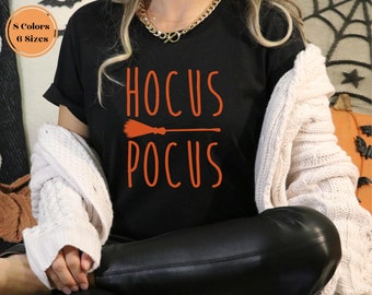 Hocus Pocus Halloween Shirt, Halloween Tee, Witch Costume Idea, Halloween Party Outfit, Halloween Costume Witch, Witch Clothing, Witchy Tee