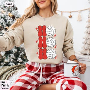Retro Ho Ho Ho Volleyball Christmas Sweatshirt