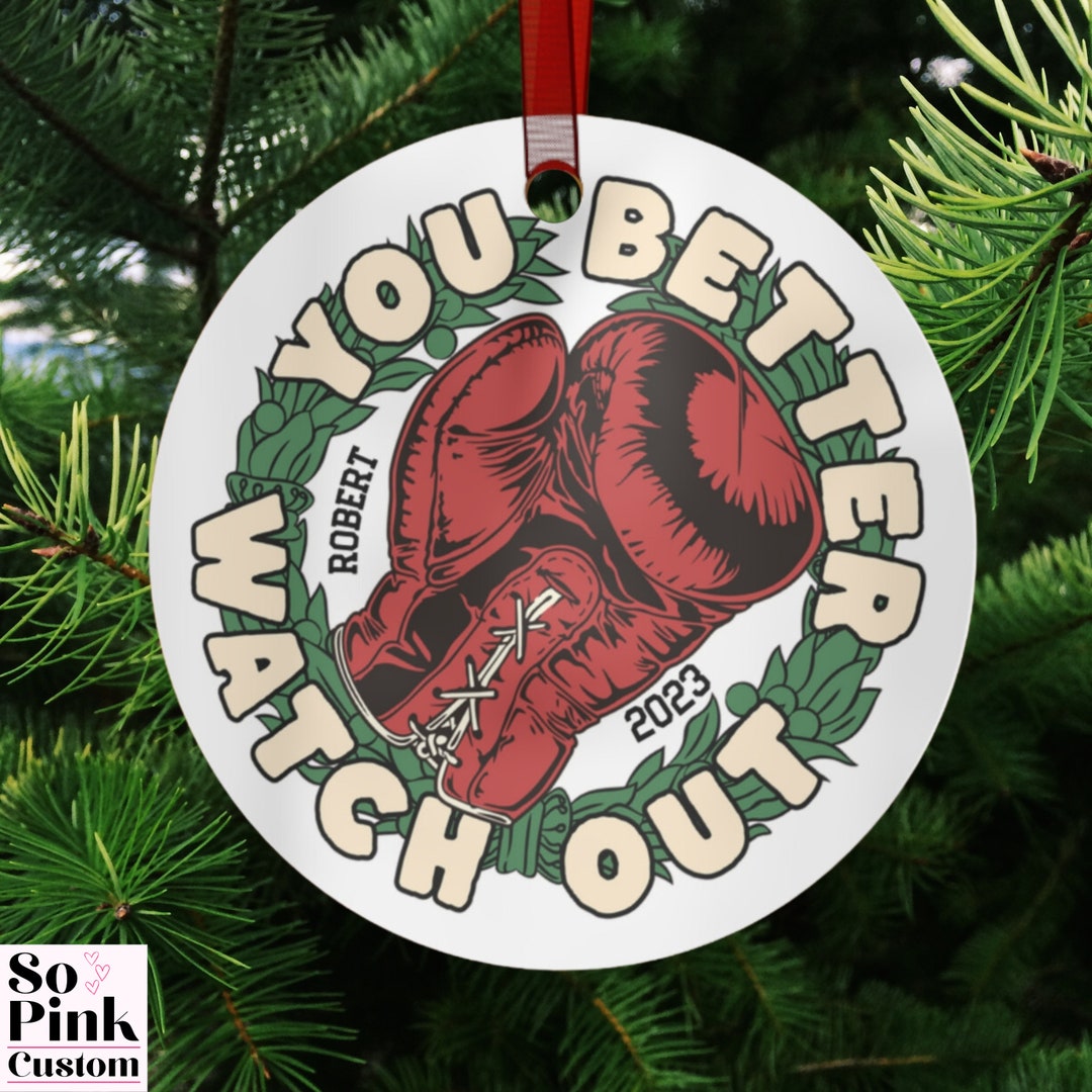 Personalized Boxing Ornament Custom Boxing Christmas - Etsy