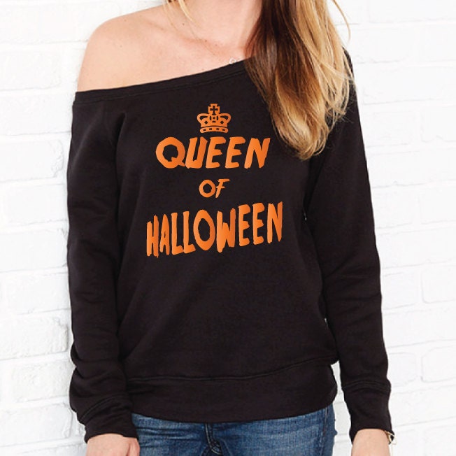 Queen Of Halloween Sweater. Funny Halloween Sweatshirt. Etsy